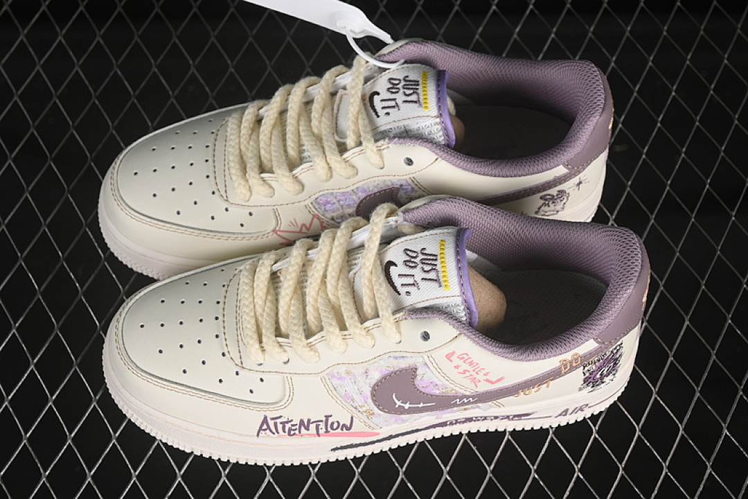 Nike [FJ7740-910]-[AIR FORCE 1 07 LOW PURPLE RABBIT BABY BEIGE/PURPLE]-[WOMAN:36-39]-[MAN:40-45] - Image 11