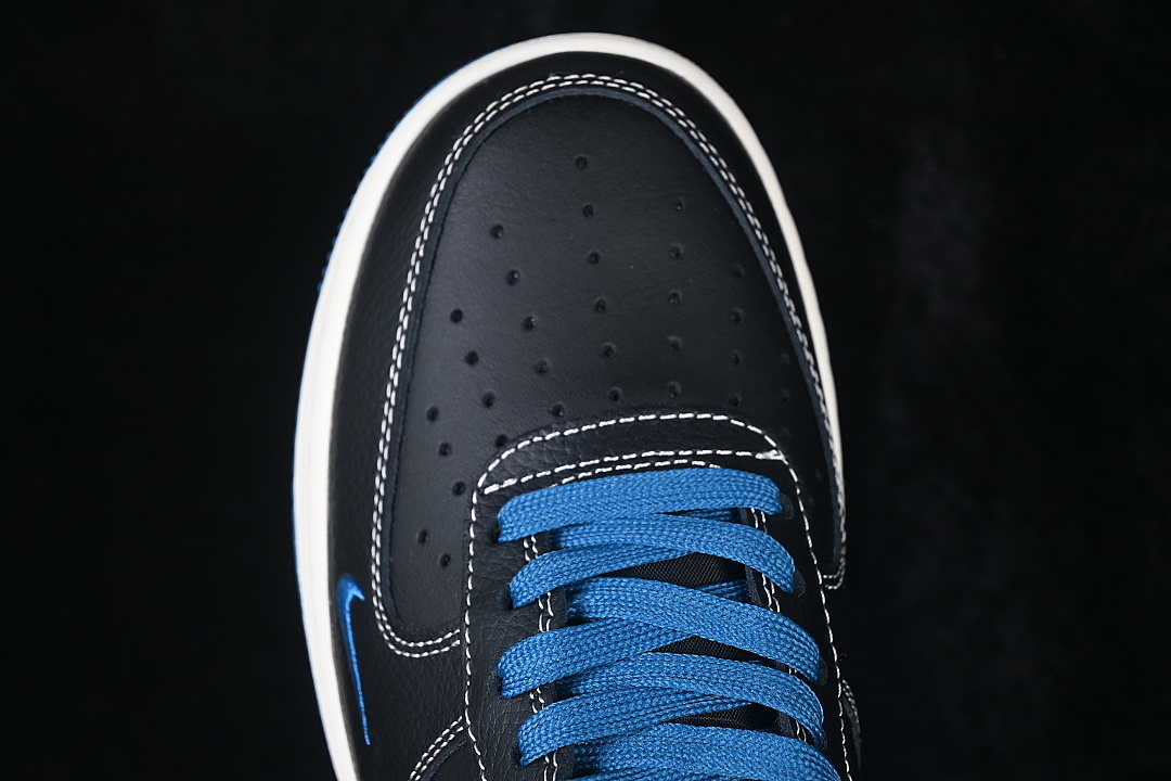 Nike [JL8888-004]-[AIR FORCE 1 07 LOW CASUAL SNEAKERS DARK BLUE/BLACK]-[WOMAN:36-39]-[MAN:40-45] - Image 9