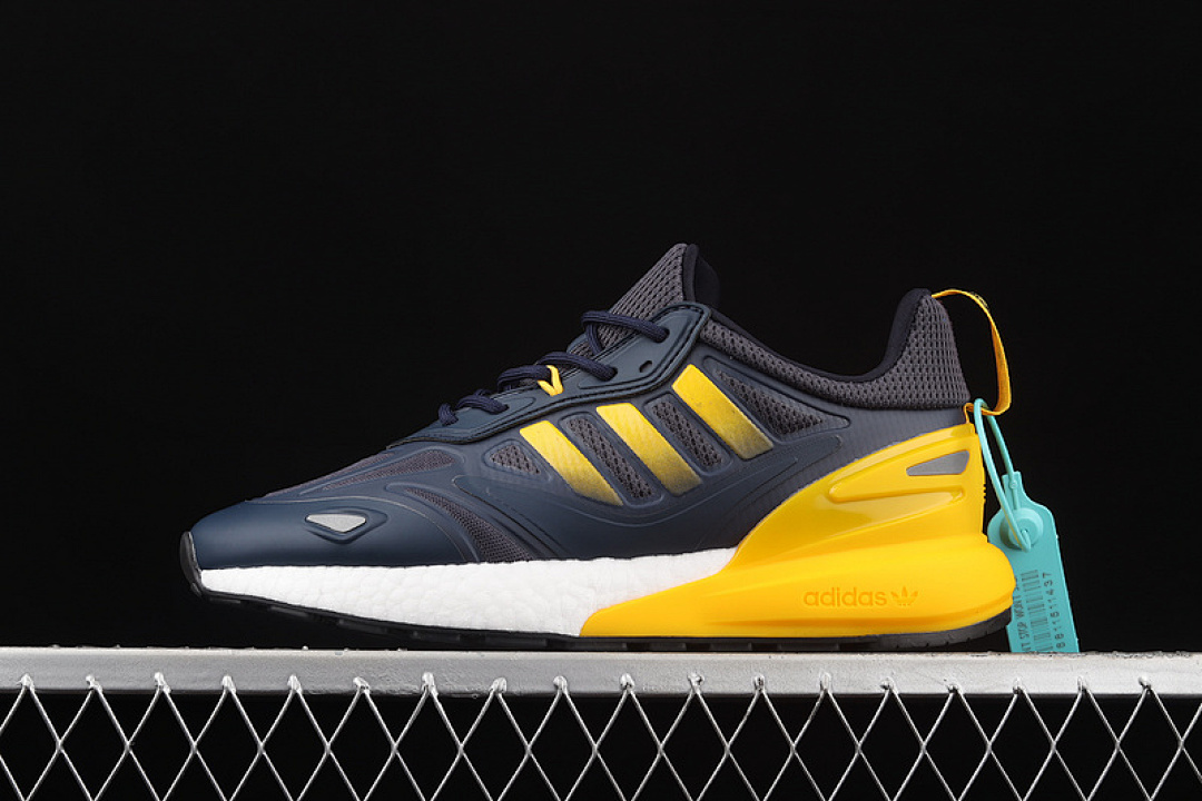 Unbranded [GZ7733]-[ZX 2K BOOST 2.0 SHOES CREW BLUE/SEMI SOLAR GOLD/CORE BLACK]-[MAN:39-45], photo 1