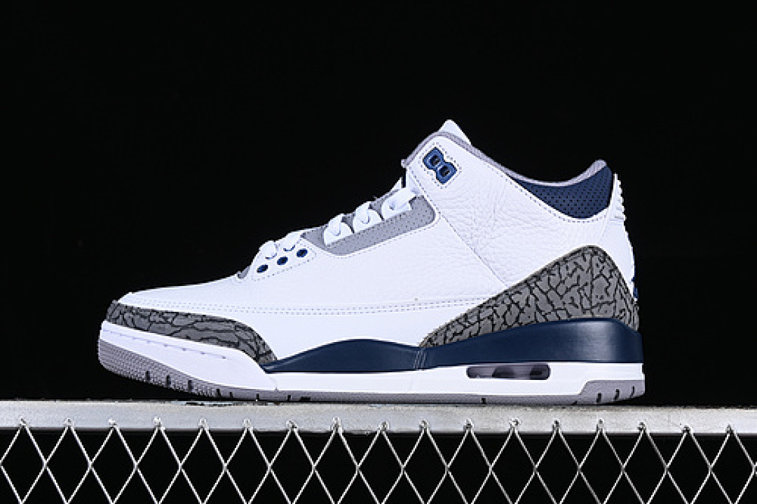 Jordan [CT8532-140]-[AIR JORDAN 3 RETRO MIDNIGHT NAVY WHITE/BLACK/GREY/BLUE]-[MAN:40-47.5], photo 1