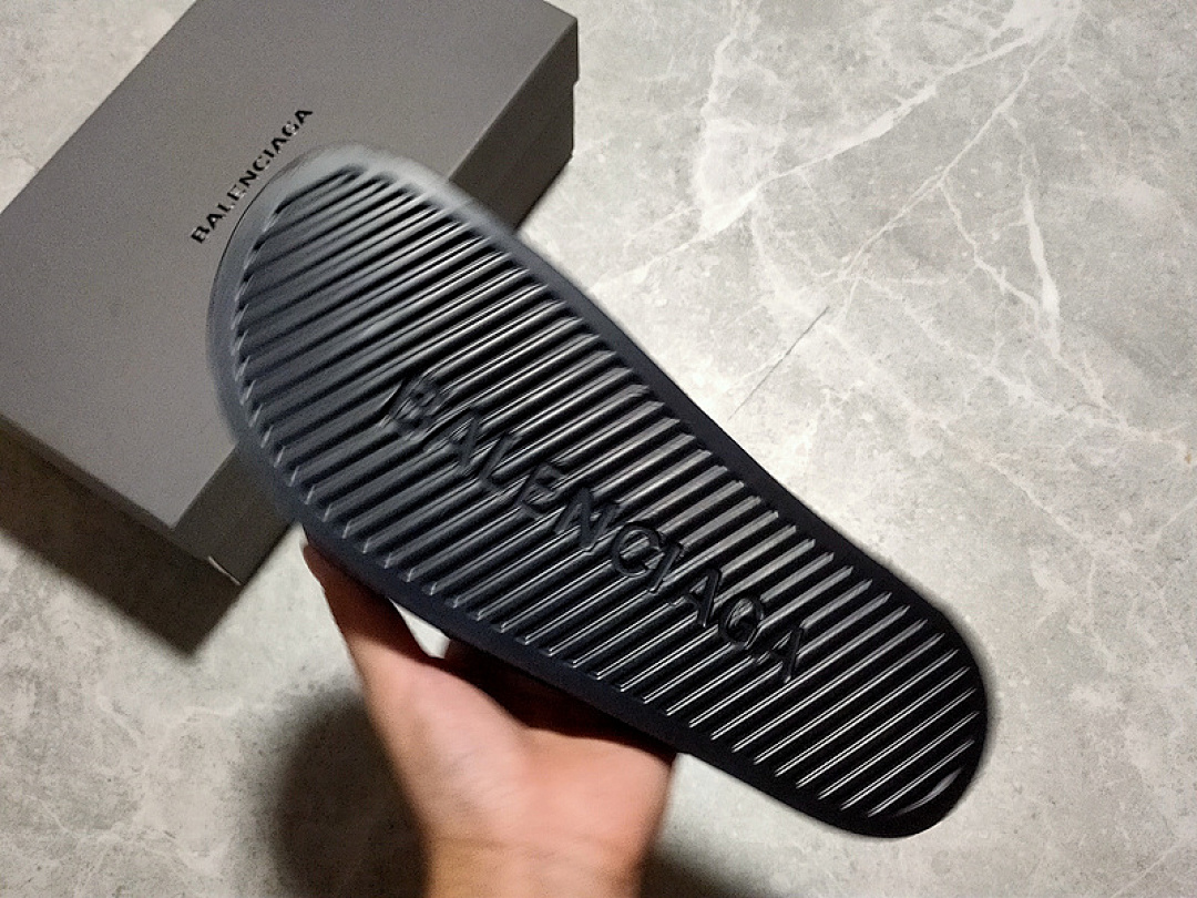 Balenciaga [BA*LEN*CIAGA LOGO POOL SIDES BLACK/BLACK/WHITE]-[WOMAN:35-39]-[MAN:40-45] - Image 3