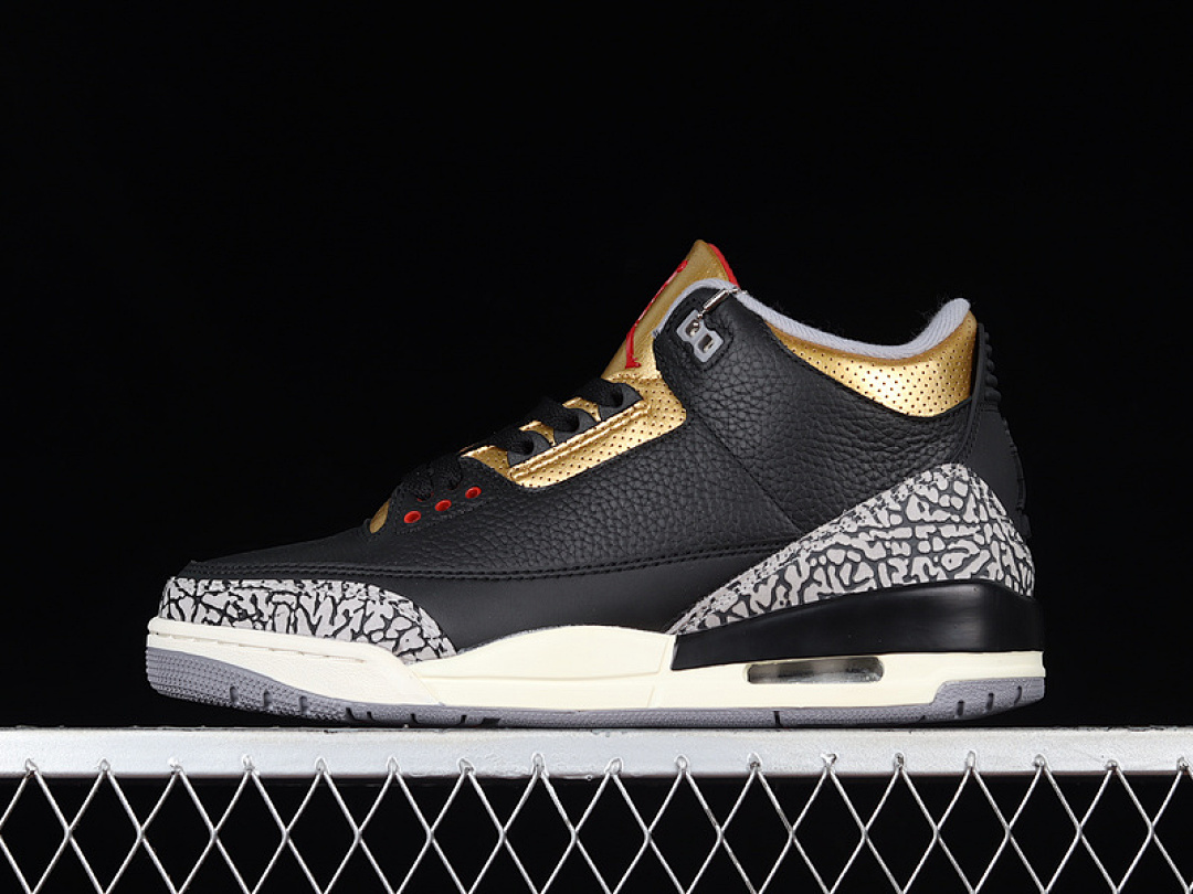 Jordan [CK9246-067]-[AIR JORDAN 3 RETRO BLACK/FIRE RED-METALLIC GOLD-CEMENT GREY]-[MAN:40-47.5], photo 1
