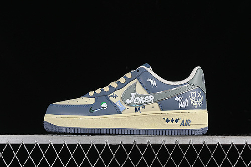 Nike Nike AIR FORCE 1 07 LOW GHOST FIRE CLOWN BEIGE/BLUE · XL2321-333, photo 1