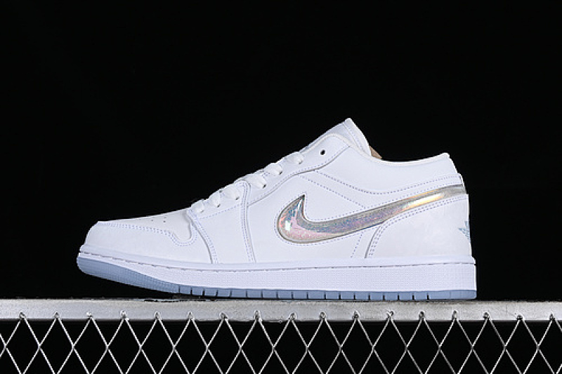 Jordan AIR Jordan 1 LOW WHITE/GREY/SILVER · FQ9112-100, photo 1