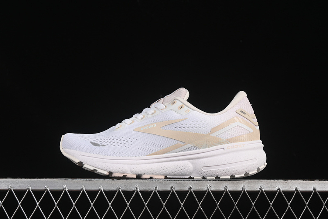 Unbranded [1203801B013]-[BROOKS GHOST 15 WHITE/BEIGE]-[WOMAN:36-39]-[MAN:40-46], photo 1