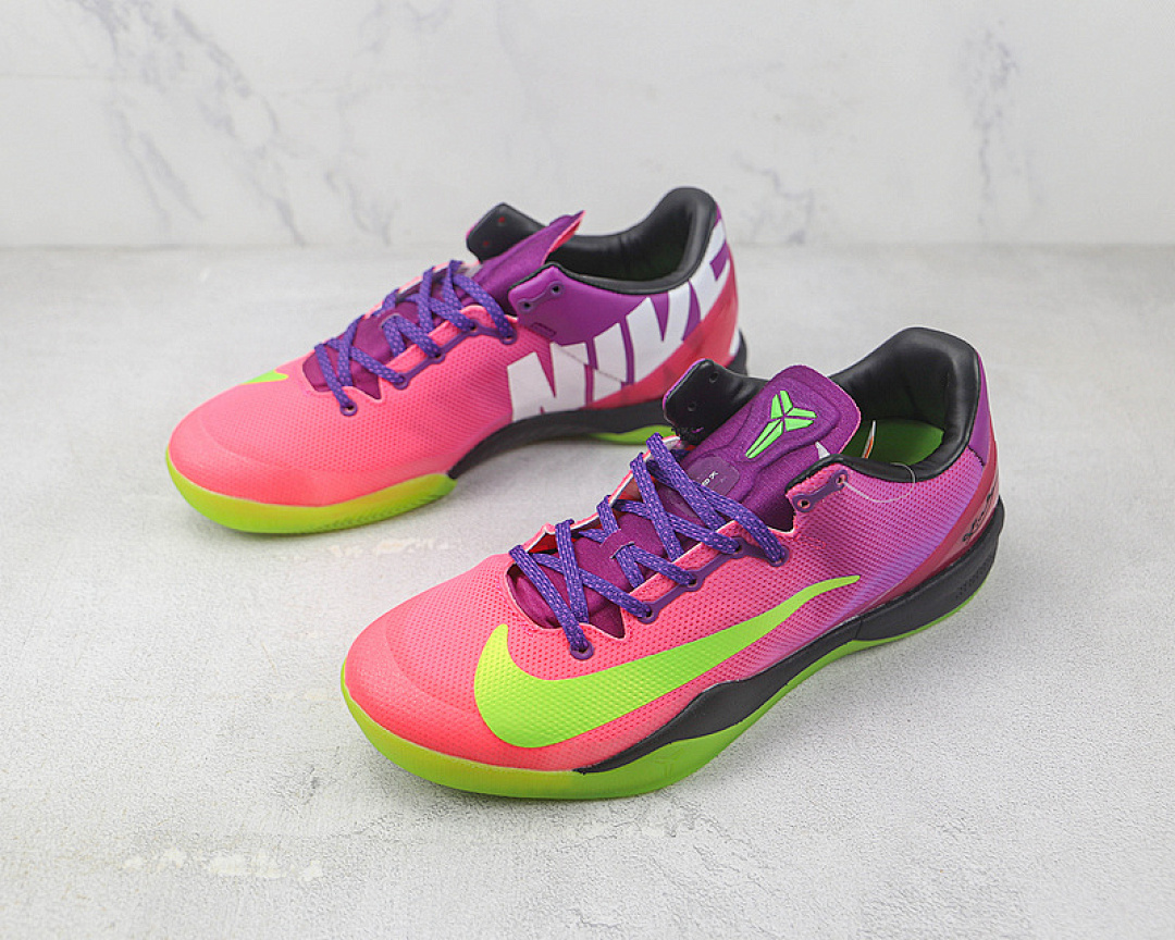 Nike [615315-500]-[KOBE 8 SYSTEM MAMBACURIAL RED PLUM/ELCTRC GREEN-PNK FLSH]-[MAN:40-46] - Image 4