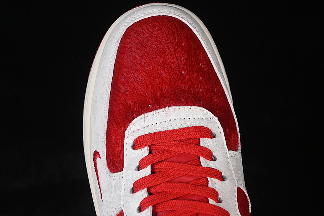 Nike [XL1979-145]-[AIR FORCE 1 07 LOW CASUAL SNEAKERS RED/WHITE/WHEAT]-[WOMAN:36-39]-[MAN:40-45] - Image 9