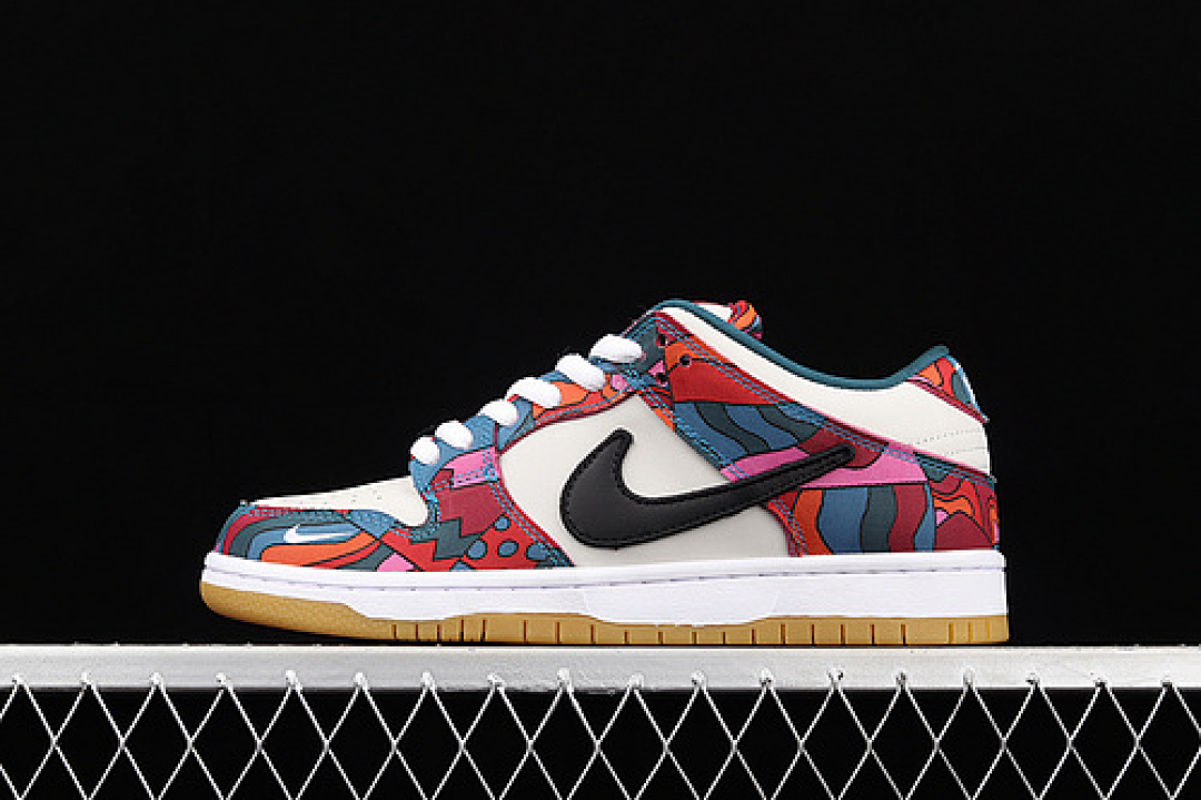 Unbranded [DH7695-600]-[PARRA X DUNK LOW PRO SB 'ABSTRACT ART' Fire Pink/Gym Red/Mocha]-[UNISEX:36-47.5], photo 1