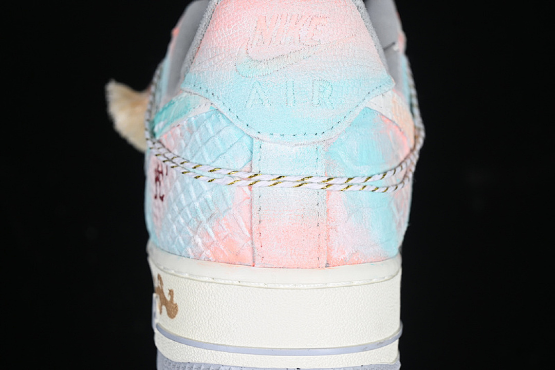 Nike [DX2678-111]-[AIR FORCE 1 07 LOW LATE SPRING RAIN WHITE/BLUE/PINK]-[WOMAN:36-39]-[MAN:40-45] - Image 7