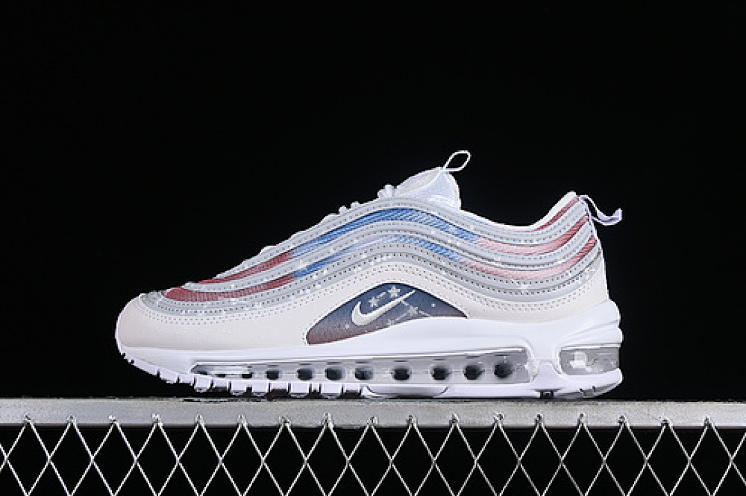 Nike AIR MAX 97 WHITE/WOLF GREY-BLACK · 921826-101, photo 1