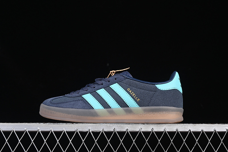 Adidas ORIGINALS GAZELLE INDOOR BLUE/BROWN · JI2587, photo 1