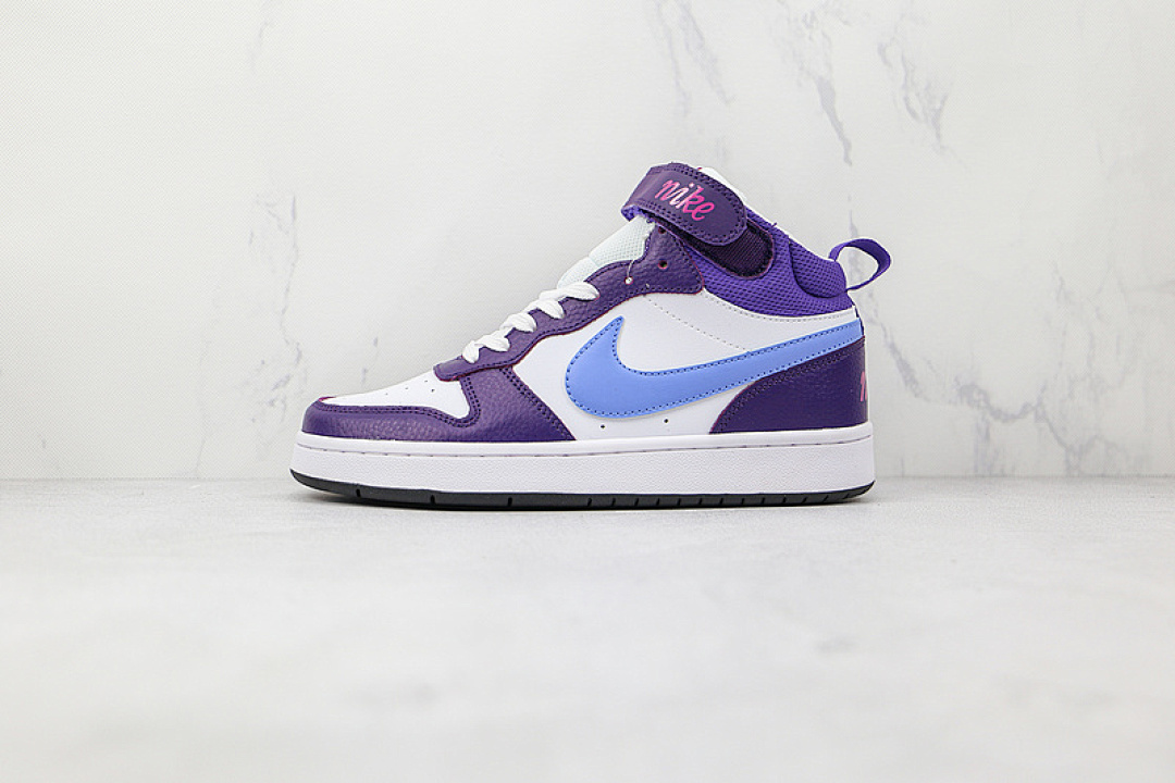 Purple [CD7782-106]-[COURT BOROUGH MID 2 GS WHITE/PURPLE/SKY BLUE]-[WOMAN:36-39]-[MAN:40-45], photo 1