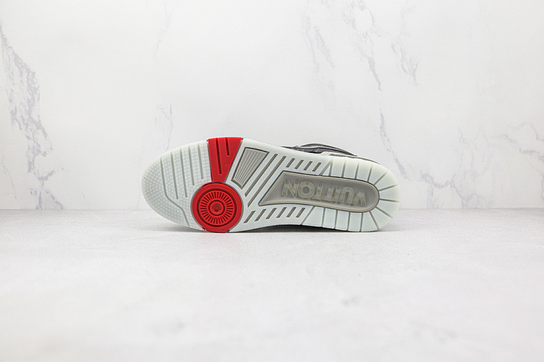 Louis Vuitton [L*V TRAINER SNEAKERS BLACK/BLACK/GREY]-[MAN:39-45] - Image 9