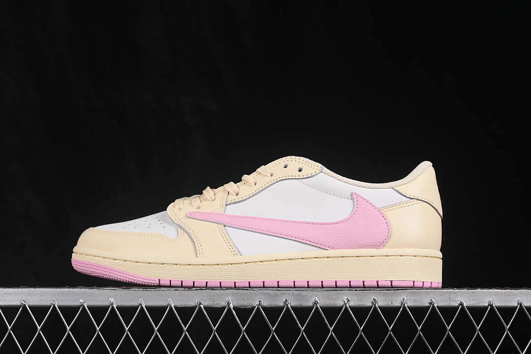 Jordan [IQ7604-100]-[AIR JORDAN 1 LOW OG AJ1 PINK/WHITE/APRICOT]-[WOMAN:36-39]-[MAN:40-48.5], photo 1