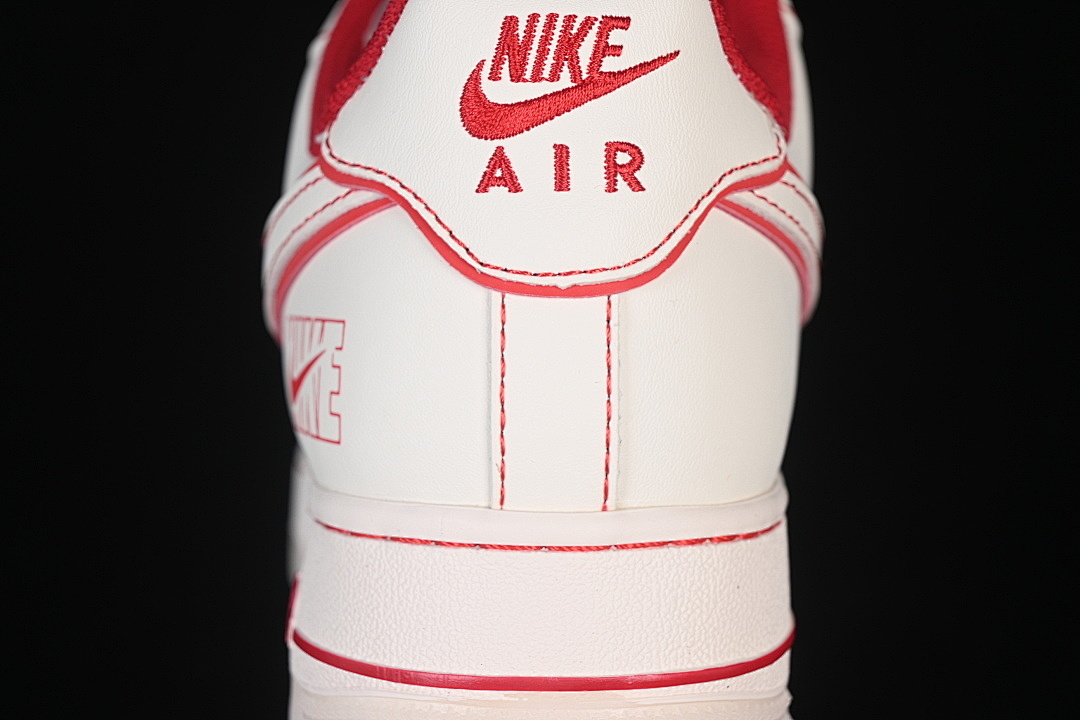 Nike [SM6668-132]-[AIR FORCE 1 07 LOW WHITE/RED/WHITE]-[WOMAN:36-39]-[MAN:40-45] - Image 7