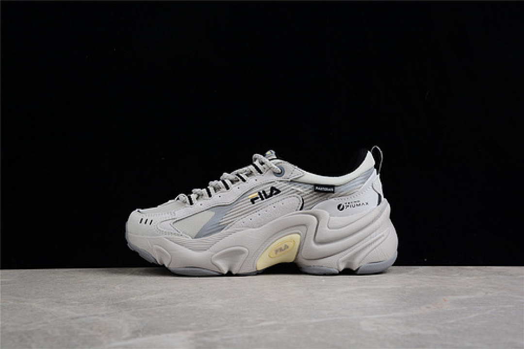 Fila [F12W141107FAA]-[FU*SION HERITAGE RUNNING SHOES GREY/BLUE/BEIGE]-[WOMAN:36-39]-[MAN:40-45], photo 1