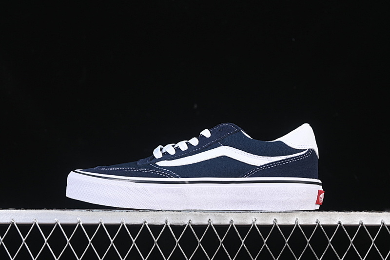 SULFURIZED SIMPLE RETRO CASUAL SHOES NAVY BLUE/WHITE · VN000D7QLKZ, photo 1
