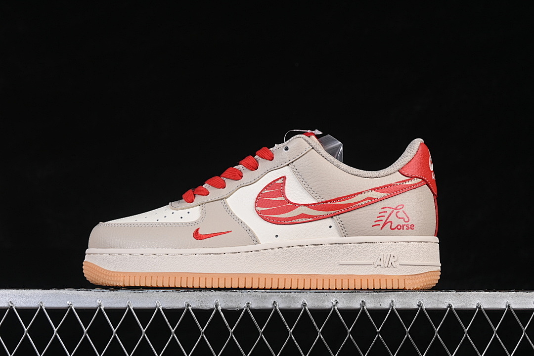 Nike Nike AIR FORCE 1 07 LOW WHITE/GREY/RED · XD0028-008, photo 1