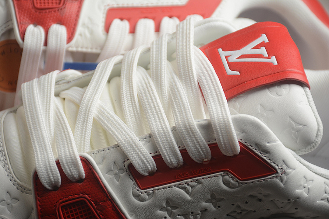 Louis Vuitton [2022TRAINER L*V LOUIS VUITTON TRAINER RED/WHITE]-[WOMAN:35-39]-[MAN:40-45] - Image 8
