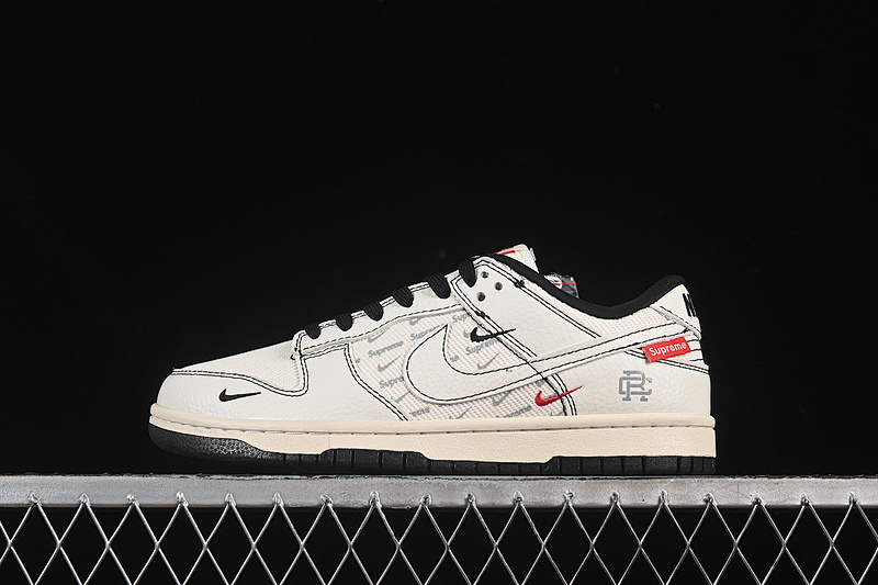 Nike SB DUNK LOW WHITE/BLACK/BEIGE · SC9207-424, photo 1
