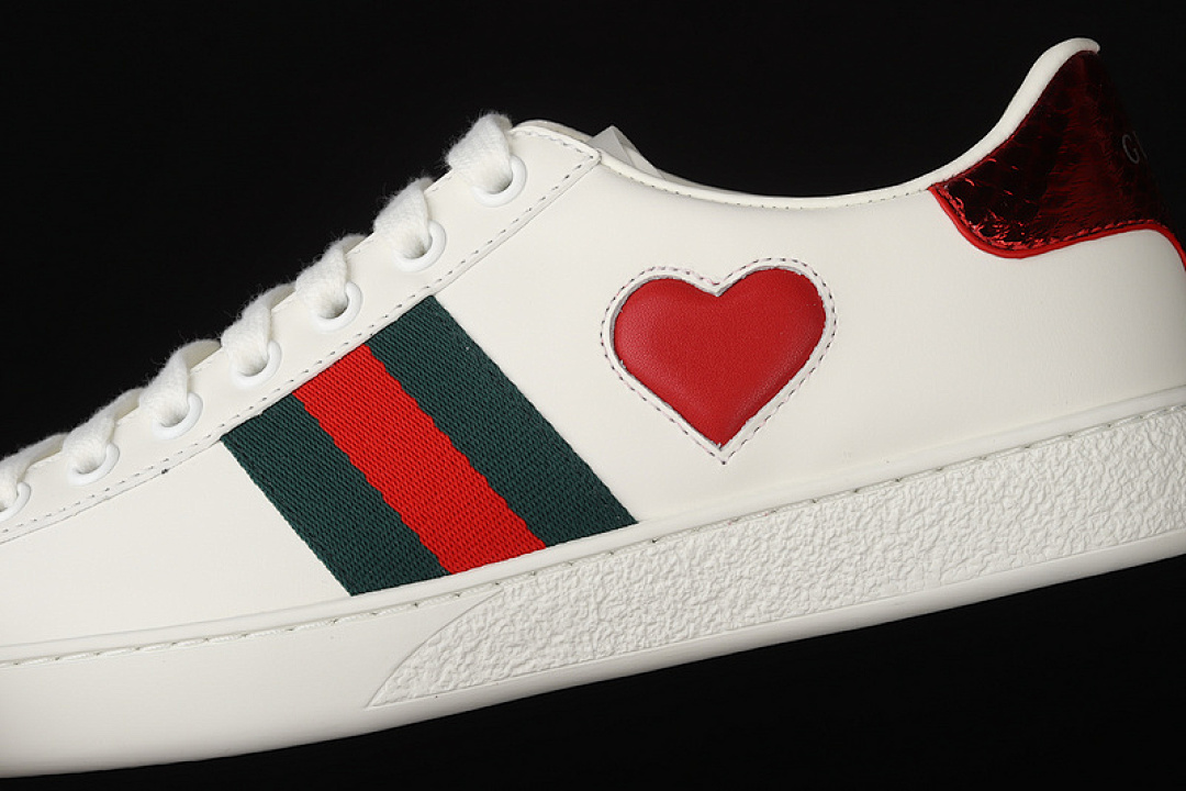 Gucci [GU*CCI ACE EMBROIDERED LOW-TOP SNEAKERS WHITE/RED/NAVY BLUE]-[WOMAN:35-39]-[MAN:40-44] - Image 9