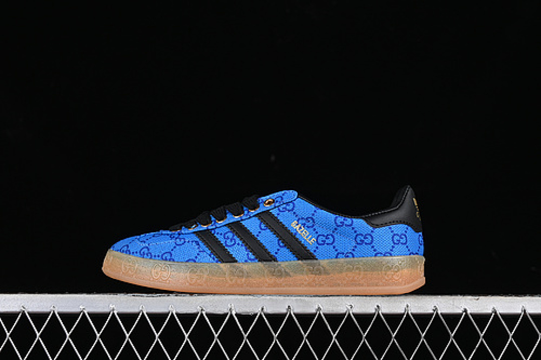 Adidas ORIGINALS X GU*CCI GAZELLE NIGHTSTRIKE PACK CORE BLACK/BLUE · HQ8896, photo 1
