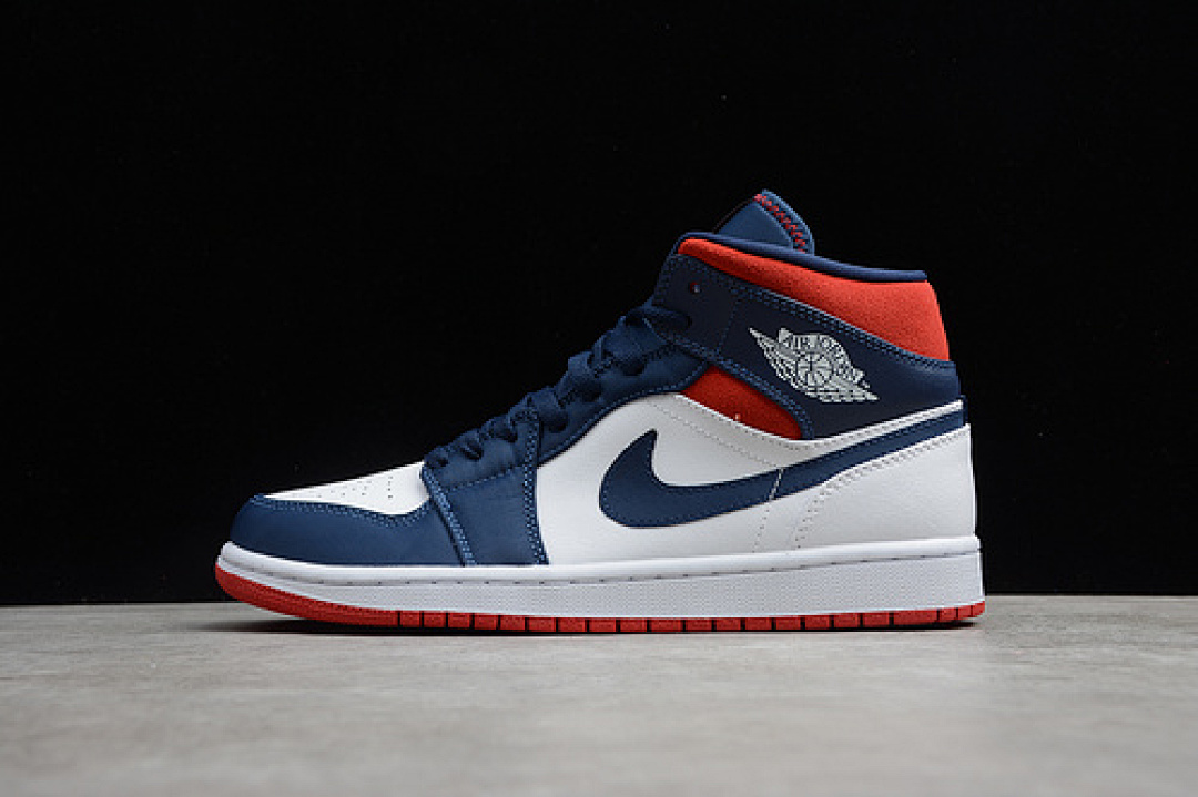 Jordan AIR Jordan 1 MID SE USA NAVY BLUE/WHITE/RED · 852542-104, photo 1