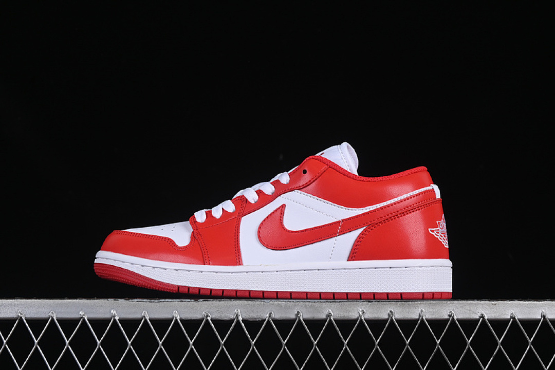 Jordan [553558-166]-[AIR JORDAN 1 LOW NEW BEGINNINGS WHITE/VARSITY RED]-[WOMAN:36-39]-[MAN:40-46], photo 1