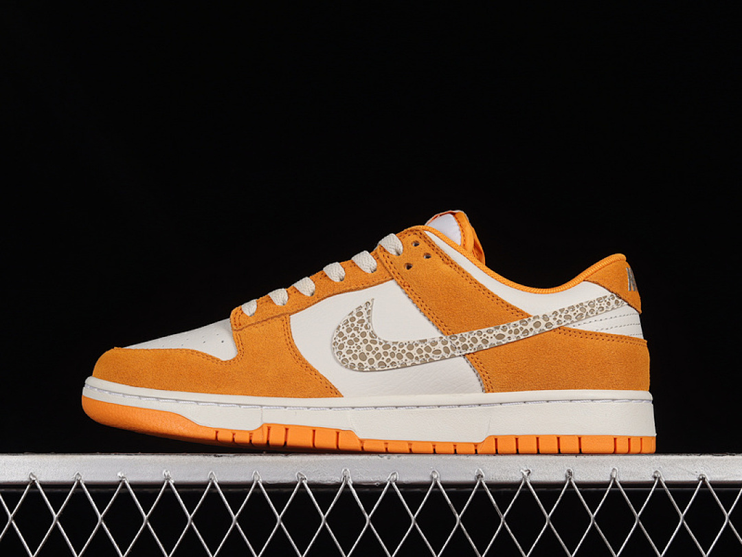 Unbranded [DR0156-800]-[DUNK LOW AS SAFARI SWOOSH KUMQUAT/LIGHT BONE-DARK DRIFTWOOD]-[UNISEX:36-47.5], photo 1