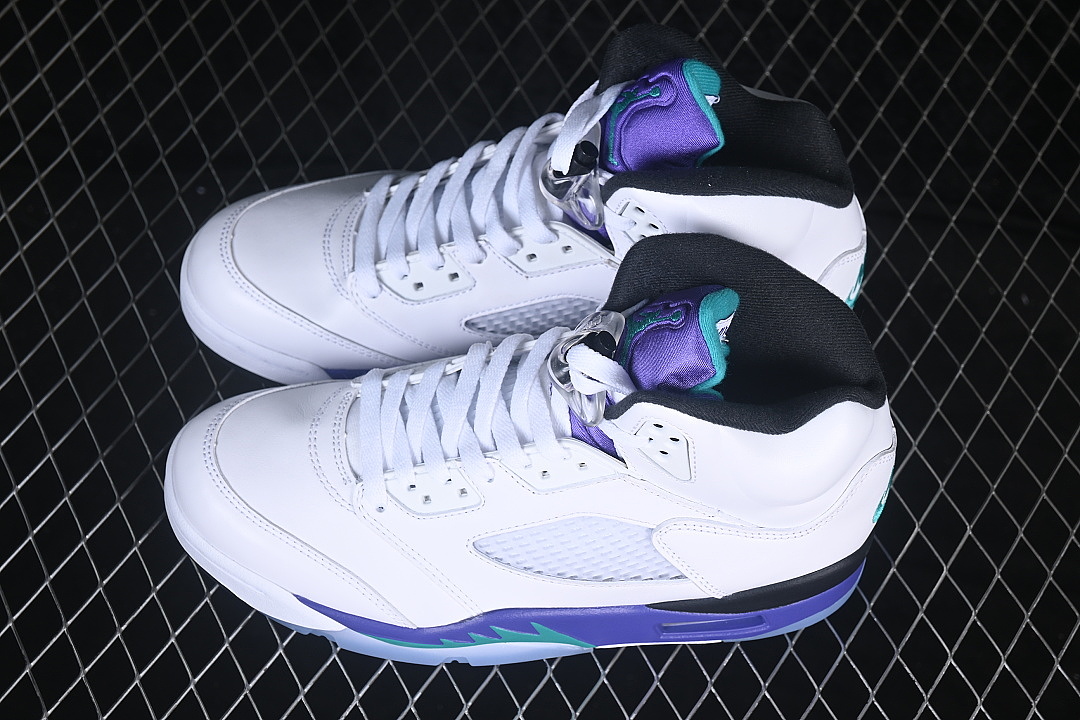 Unbranded [HQ7978-100]-[AIR JORDAN 5 OG AJ5 BASKETBALL SHOES WHITE/PURPLE]-[WOMAN:36-39]-[MAN:40-49] - Image 10