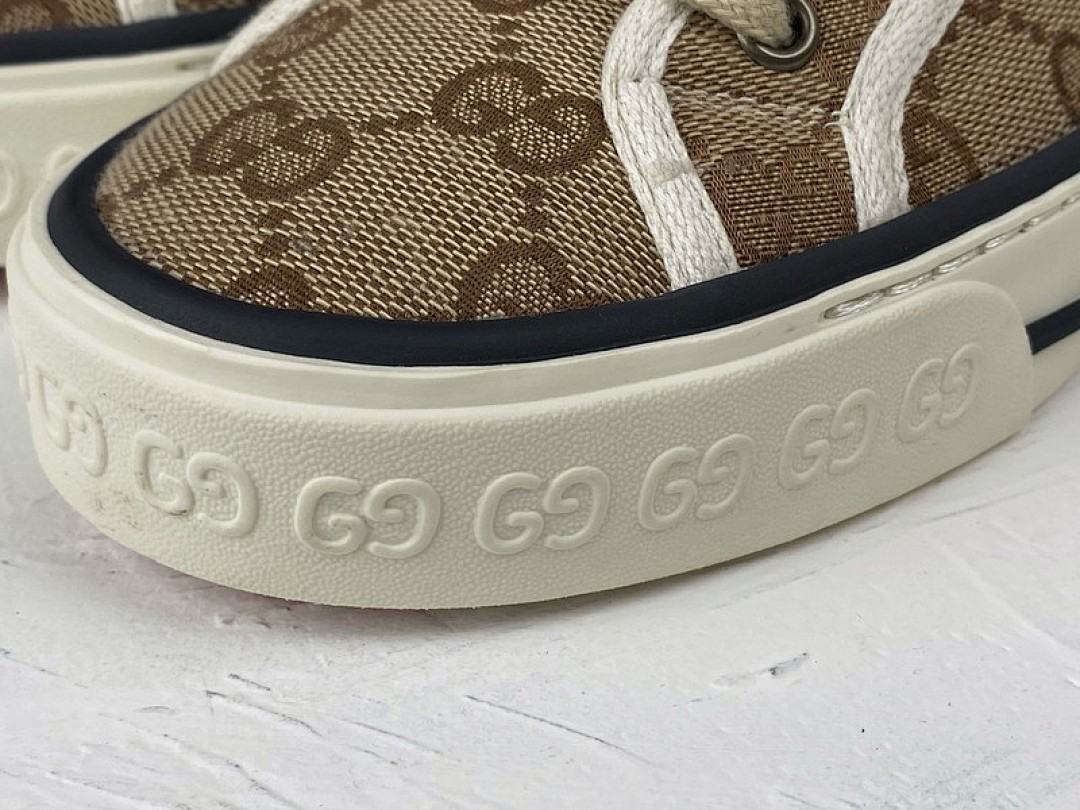 Gucci [GU*CCI ACE EMBROIDERED LOW-TOP SNEAKER LIGHT BROWN/GREEN/RED]-[UNISEX:35-44] - Image 8