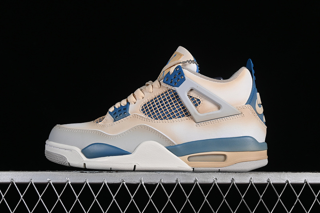 Jordan [308797-105]-[AIR JORDAN 4 RETRO WHITE/MILITARY BLUE-NEUTRAL GREY]-[MAN:40-47.5], photo 1