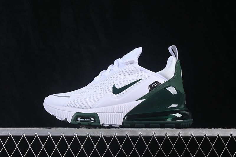 Nike AIR MAX 270 PREMIUM CASUAL RUNNING SHOES GREEN/WHITE · IO9884-109, photo 1