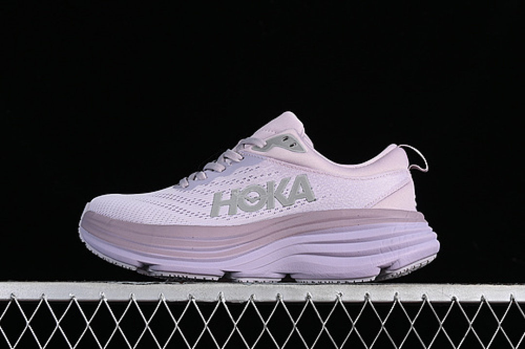 On Running [1127952 LMEL]-[HOKA ONE BONDI 8 GREY/PURPLE]-[WOMAN:36-39]-[MAN:40-45], photo 1
