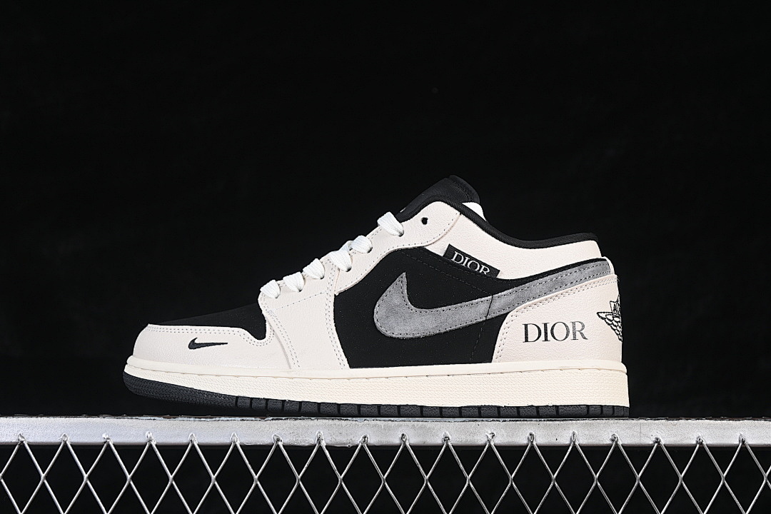Jordan [LD8888-012]-[AIR JORDAN 1 LOW WHITE/BLACK/GREY]-[WOMAN:36-39]-[MAN:40-45], photo 1