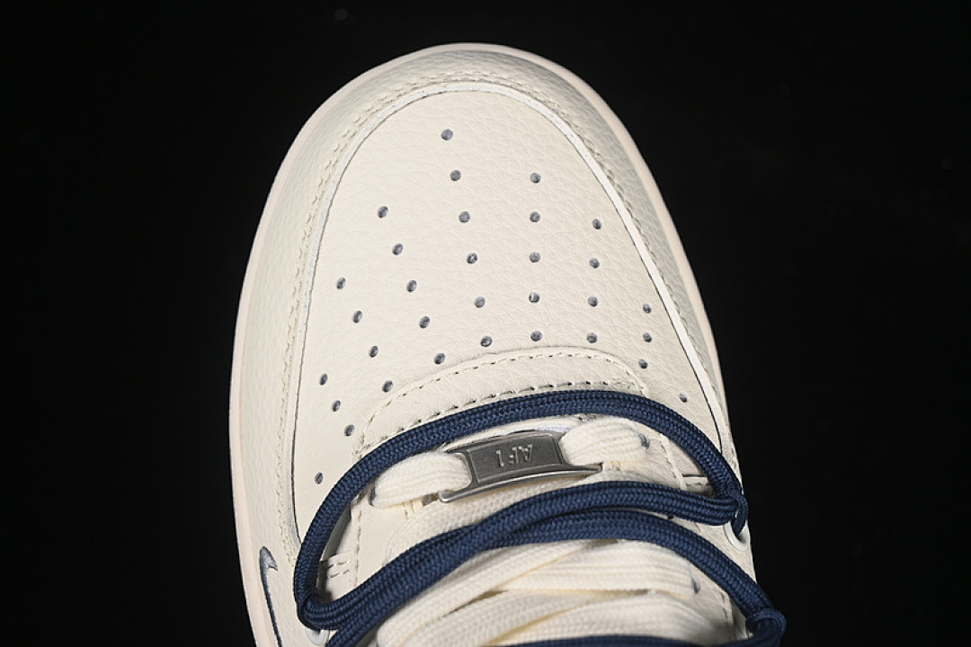 Nike [DM6868-068]-[AIR FORCE 1 07 LOW SUPREME WHITE/GREY/BLUE]-[WOMAN:36-39]-[MAN:40-45] - Image 10