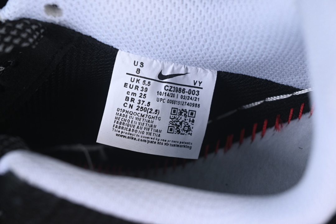 Nike [CZ3986-003]-[AIR FORCE 1 07 LOW LV BLACK/WHITE]-[WOMAN:36-39]-[MAN:40-45] - Image 6