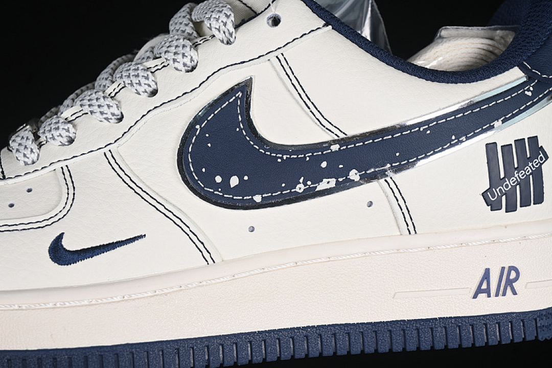 Nike [XS1958-522]-[AIR FORCE 1 07 LOW UN WHITE/GREY/BLUE]-[WOMAN:36-39]-[MAN:40-45] - Image 8