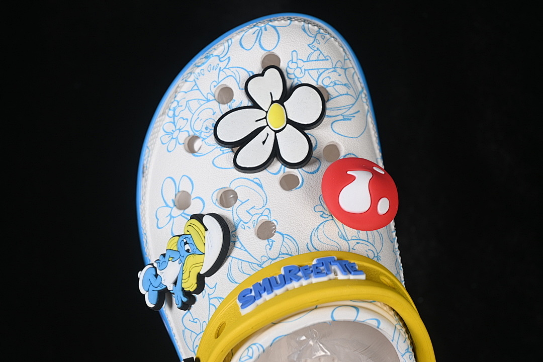 Crocs [ROUND-TOED THICK-SOLED SLIPPERS WHITE/YELLOW/BLUE]-[WOMAN:34-39]-[MAN:40] - Image 6