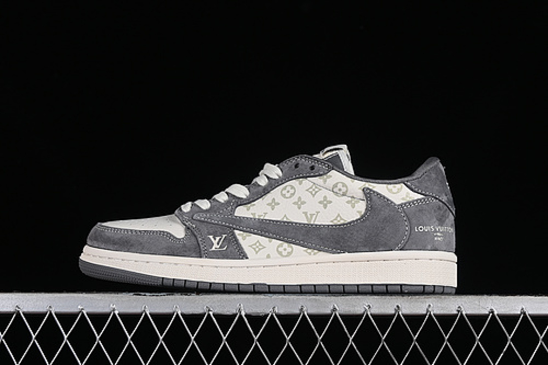 Jordan [SJ2068-001]-[TRAVIS SCOTT X FRAGMENT DESIGN AIR JORDAN 1 LOW OG SP WHITE/GREY]-[UNISEX:36-45], photo 1