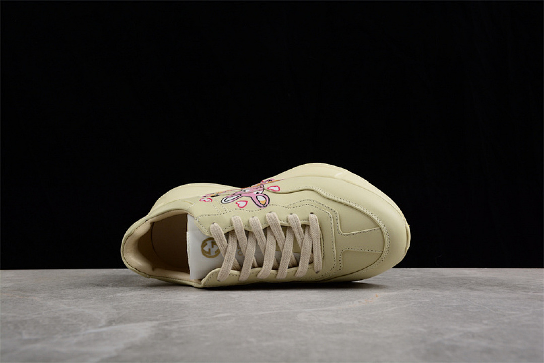 On Running [GU*CCI RHYTON VINTAGE TRAINER SNEAKER BEIGE/BEIGE/PINK]-[WOMAN:35-39] - Image 12