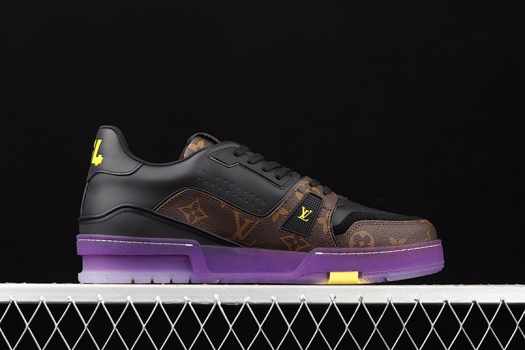 Louis Vuitton [L*V 2021SS TRAINER SHOES BLACK/PURPLE/YELLOW]-[MAN:38-45] - Image 17