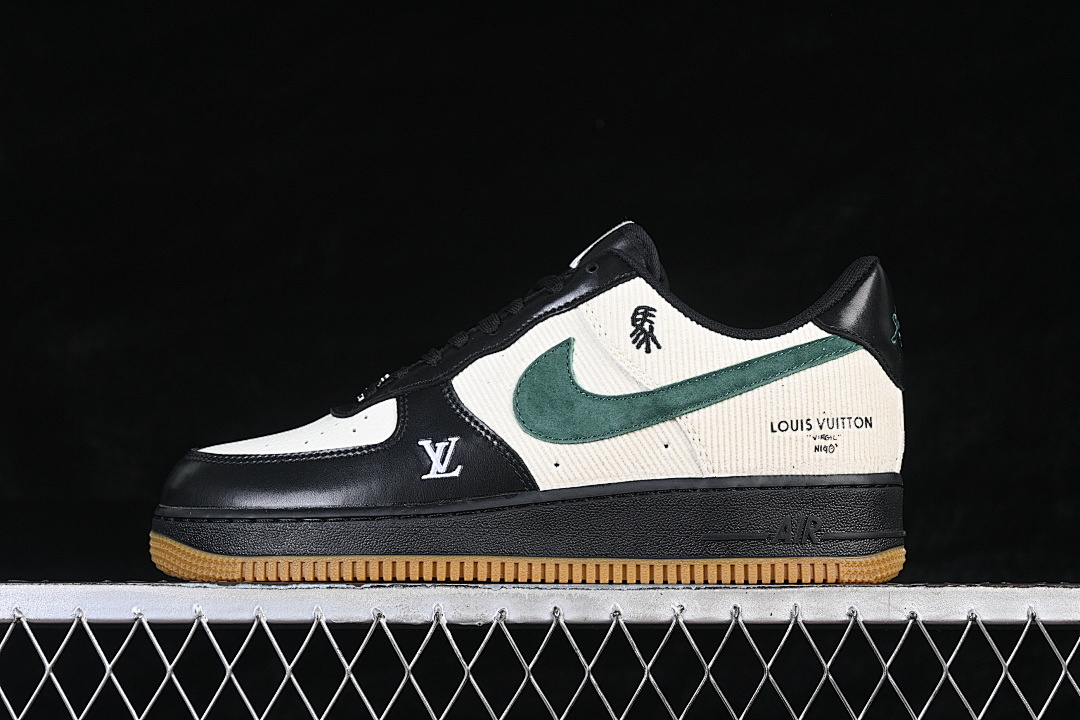 Nike [XY9025-005]-[AIR FORCE 1 07 LOW WHITE/BLACK/GREEN]-[WOMAN:36-39]-[MAN:40-45] - Image 2