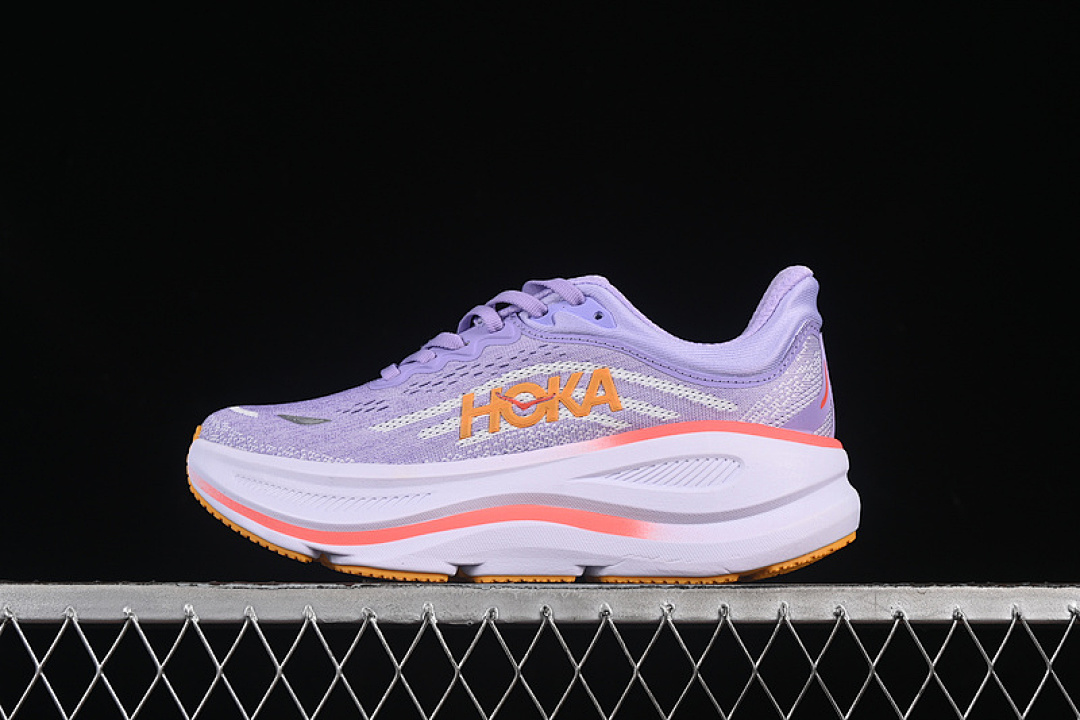 On Running [1162012 AGH]-[HOKA ONE BONDI 9 WHITE/PURPLE/ORANGE]-[WOMAN:36-41] - Image 2