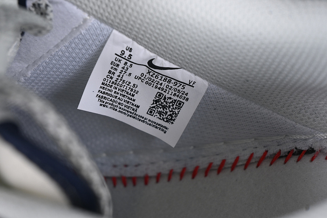 Nike [XZ6188-975]-[AIR FORCE 1 07 LOW WHITE/GREY/BLUE]-[WOMAN:36-39]-[MAN:40-45] - Image 6