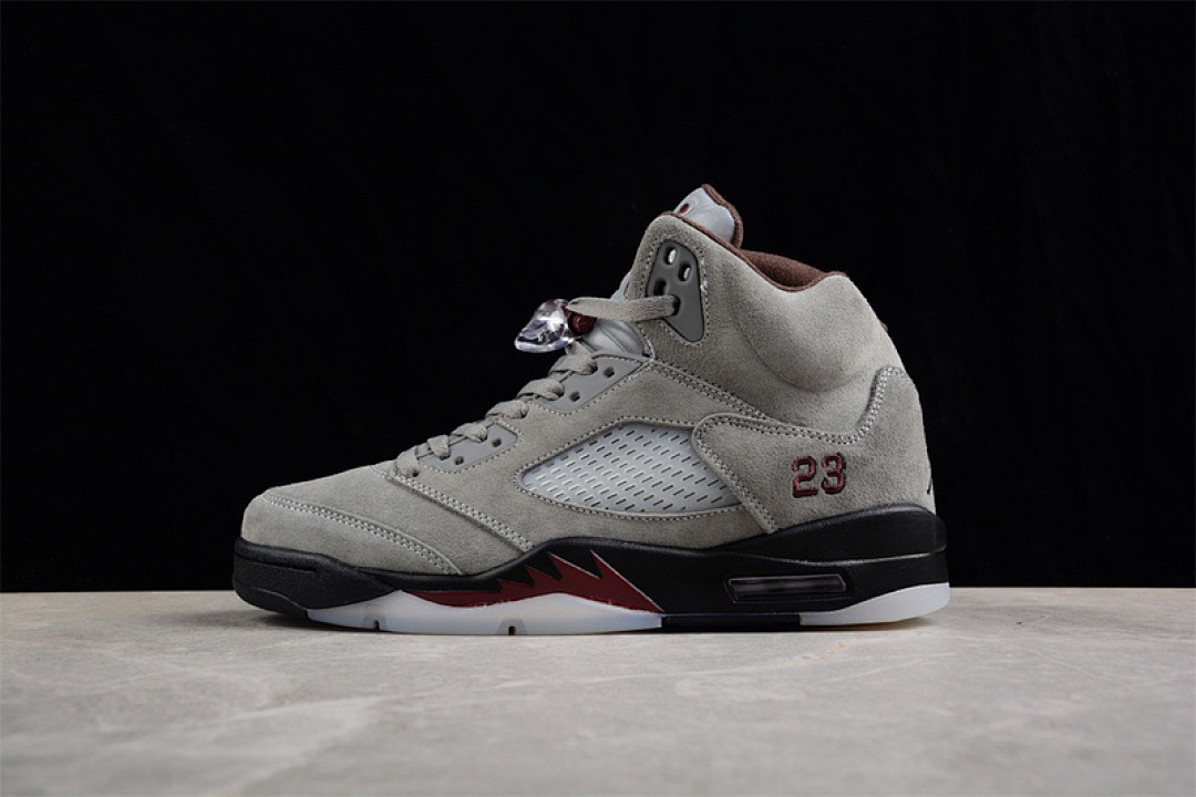 Jordan AIR Jordan 5 GREY/OFF WHITE/WINE RED · FD1330-006, photo 1