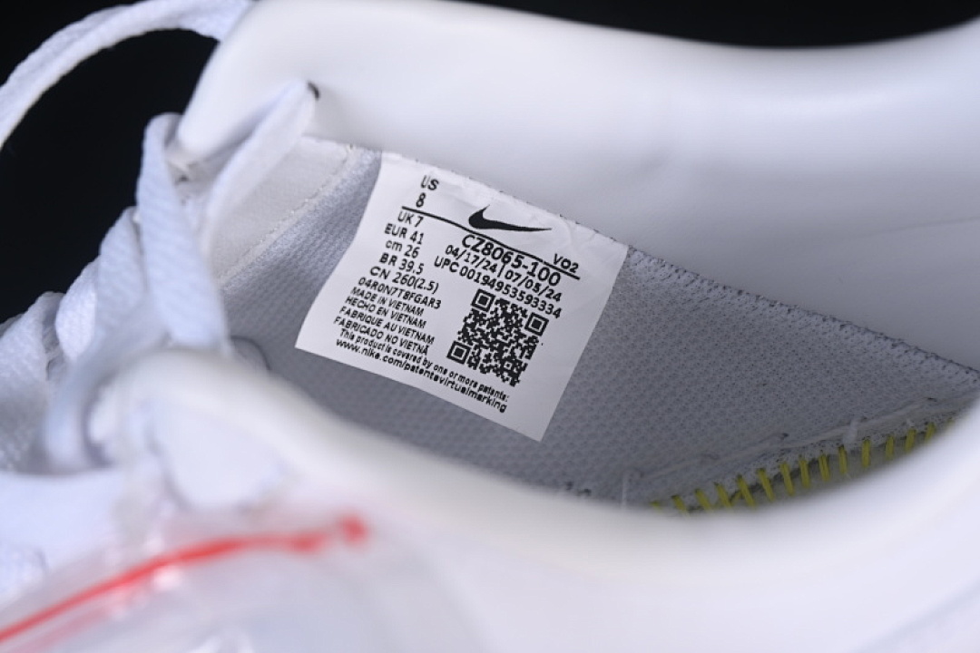 Nike [CZ8065-100]-[AIR FORCE 1 07 LOW CASUAL SNEAKERS WHITE/PURE WHITE]-[WOMAN:36-39]-[MAN:40-48.5] - Image 5