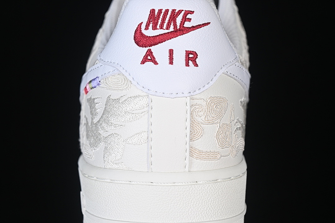 Nike [IQ1119-011]-[AIR FORCE 1 07 LOW CASUAL SNEAKERS WHITE/RED/BEIGE]-[WOMAN:36-39]-[MAN:40-45] - Image 6