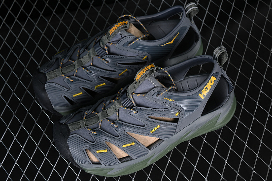 Nike [1123112 CTHY]-[HOKA ONE HOPARA BLACK/GREY/GREEN/GOLD]-[WOMAN:36-39]-[MAN:40-45] - Image 10