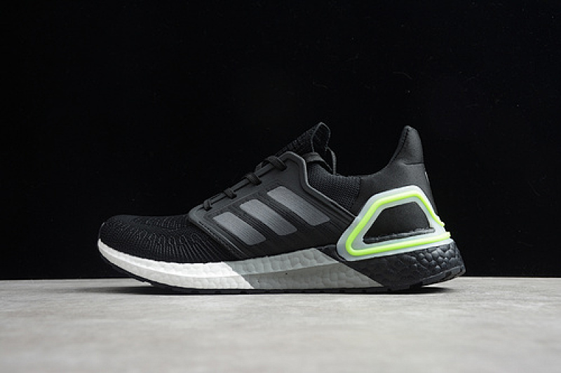On Running On Running ULTRABOOST 20 SHOES CORE BLACK/CRYSTAL WHITE/GREEN · FY3452, photo 1